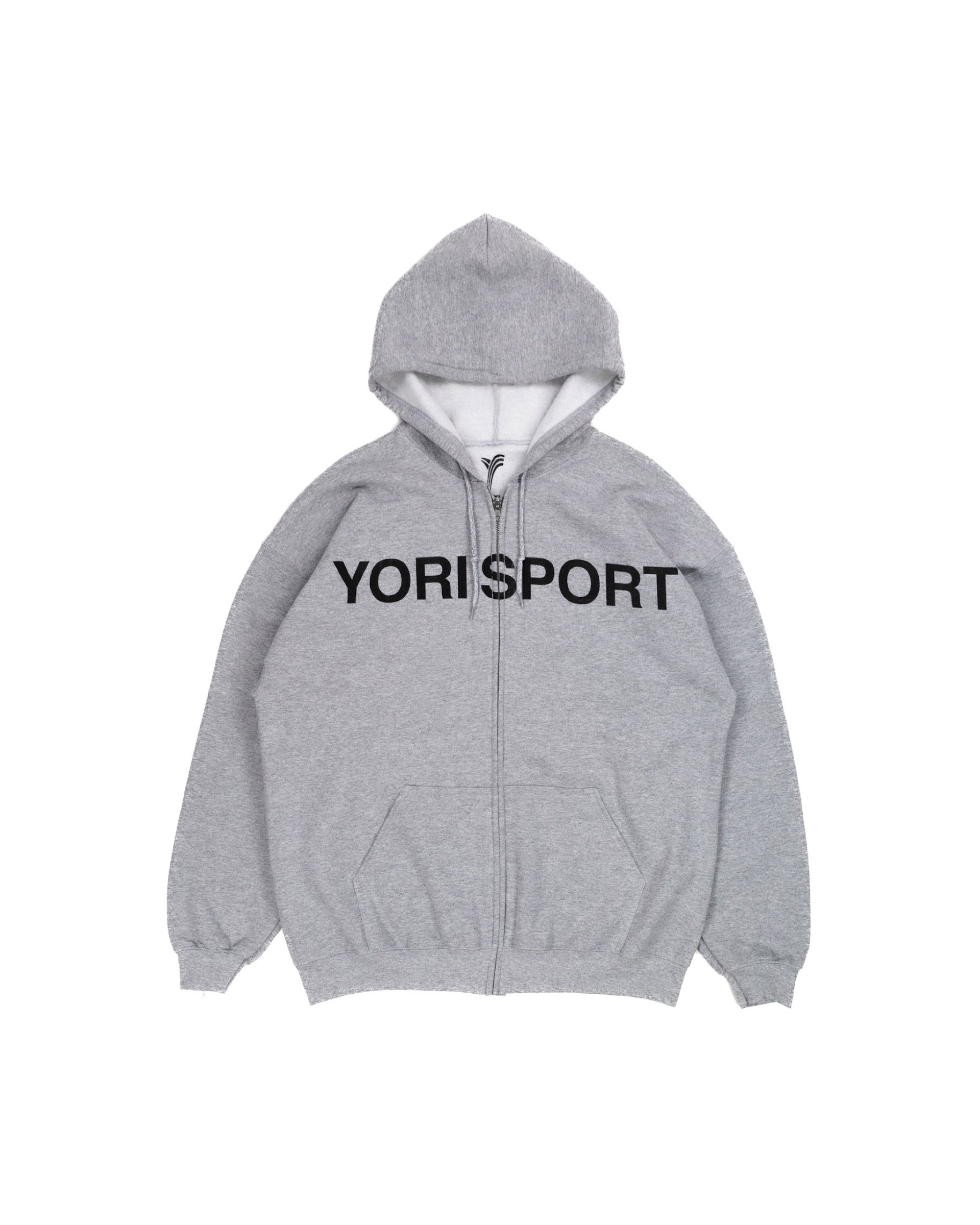 Yori Sport Text Zip-up (Grey/Black)