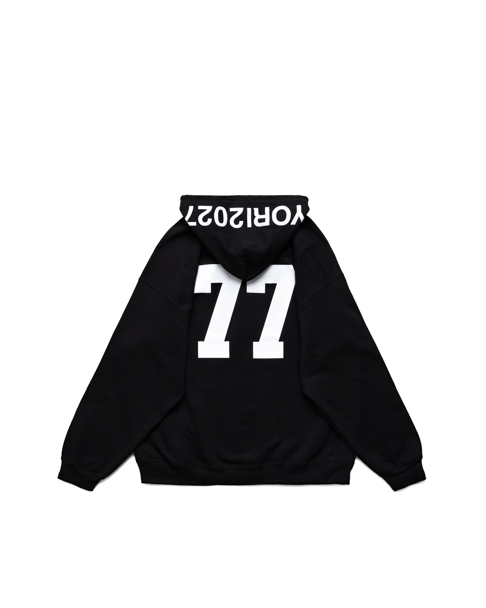 Yori Sport Text Zip-up (Black/White) (hover)