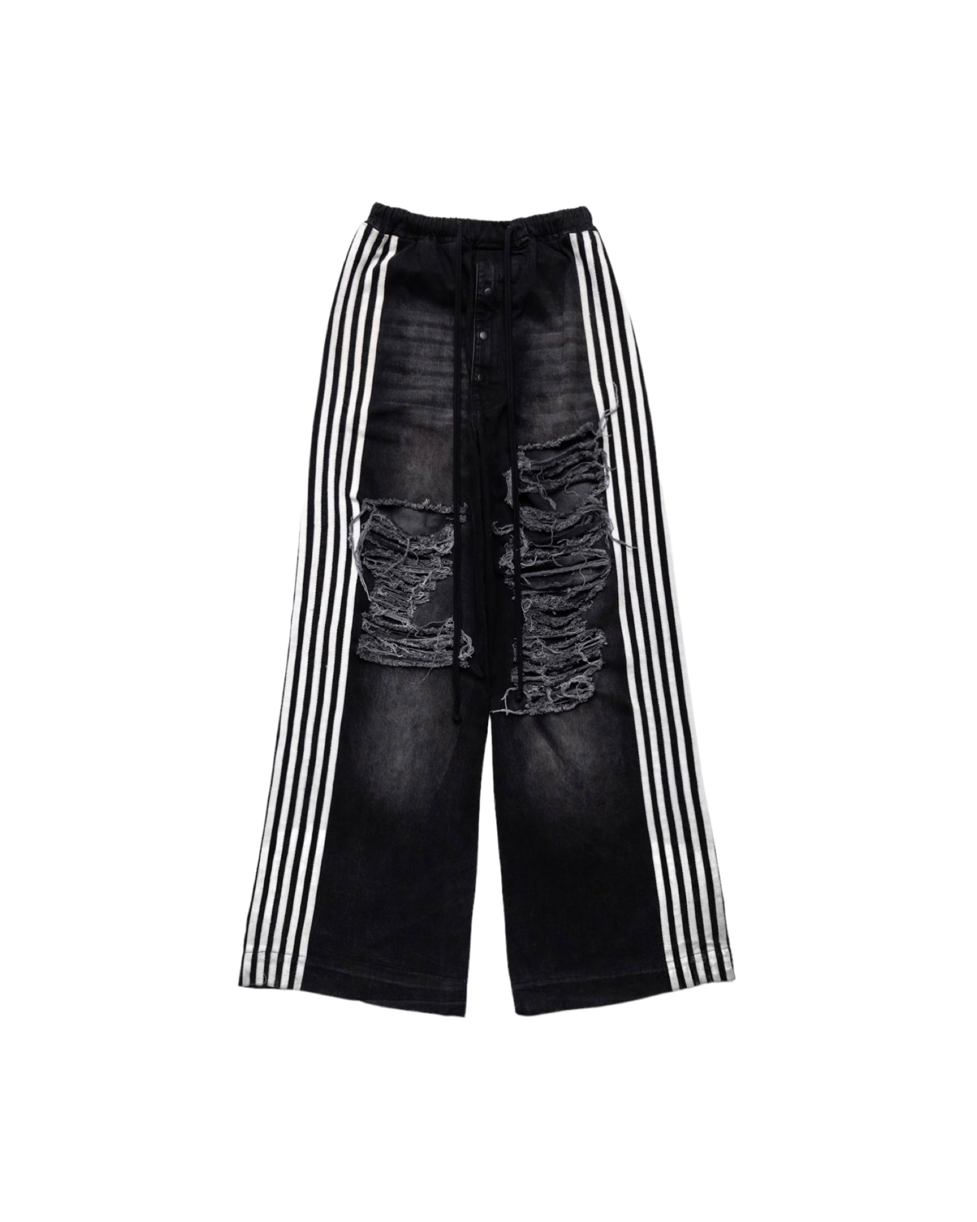 5-Stripe Denim (Black/White) (hover)