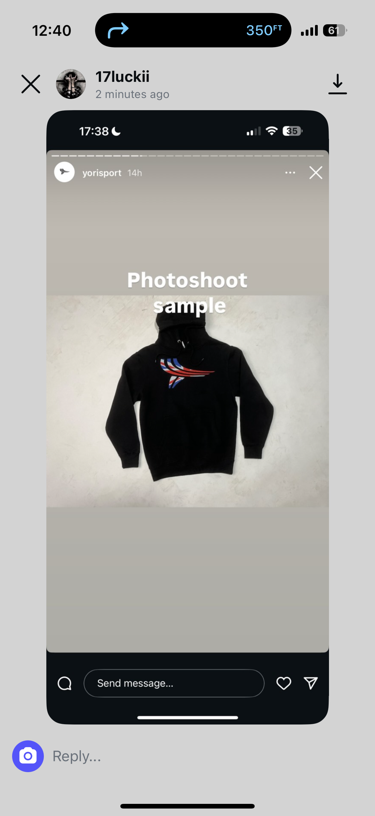 Uk hoodie black uk tee white (hover)