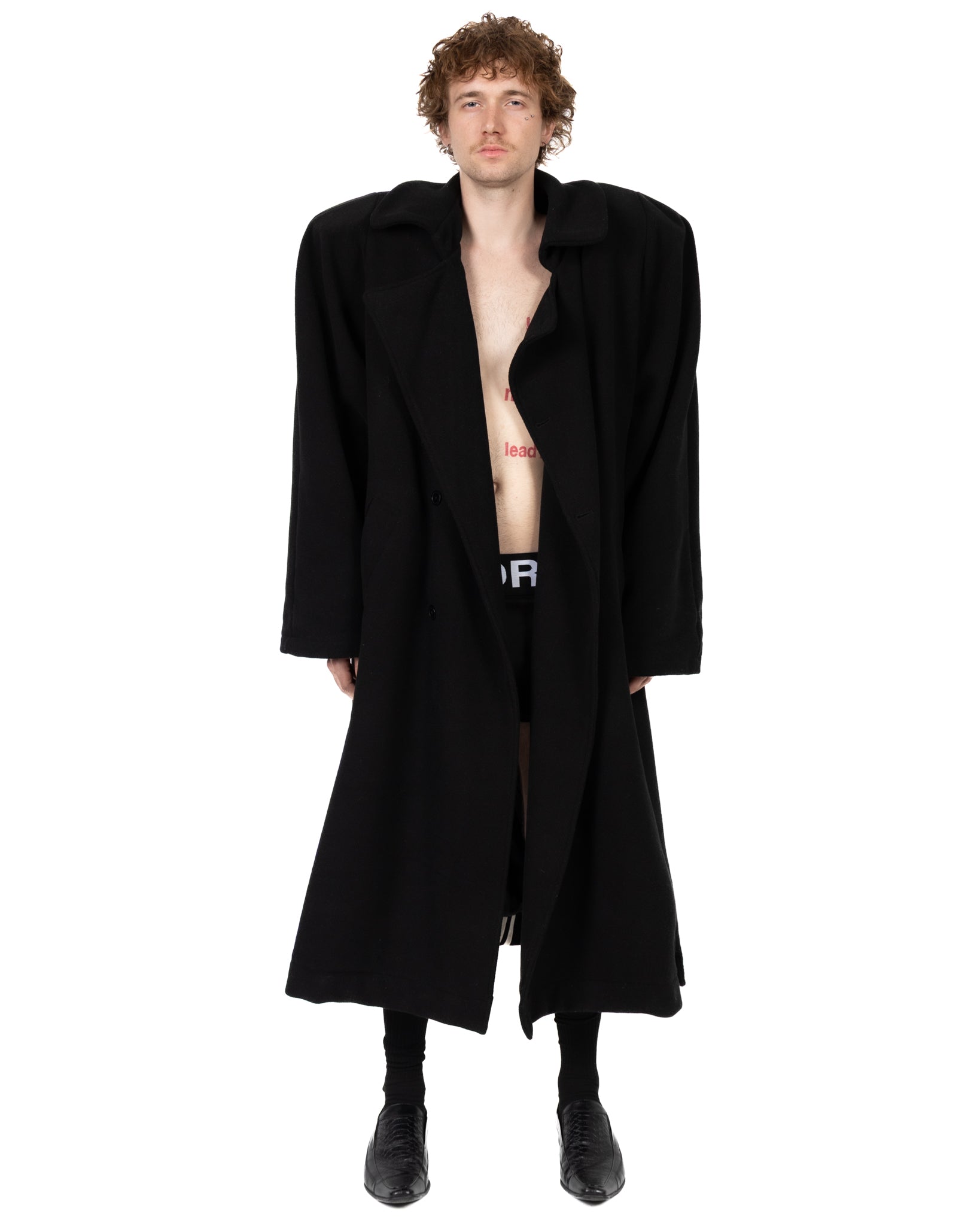 Mainline 5-Stripe Wool Trench Coat (hover)
