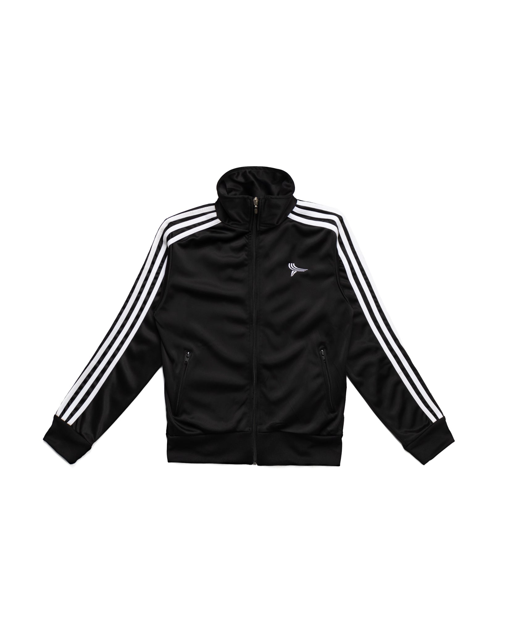 Black 5-Stripe Track Jacket