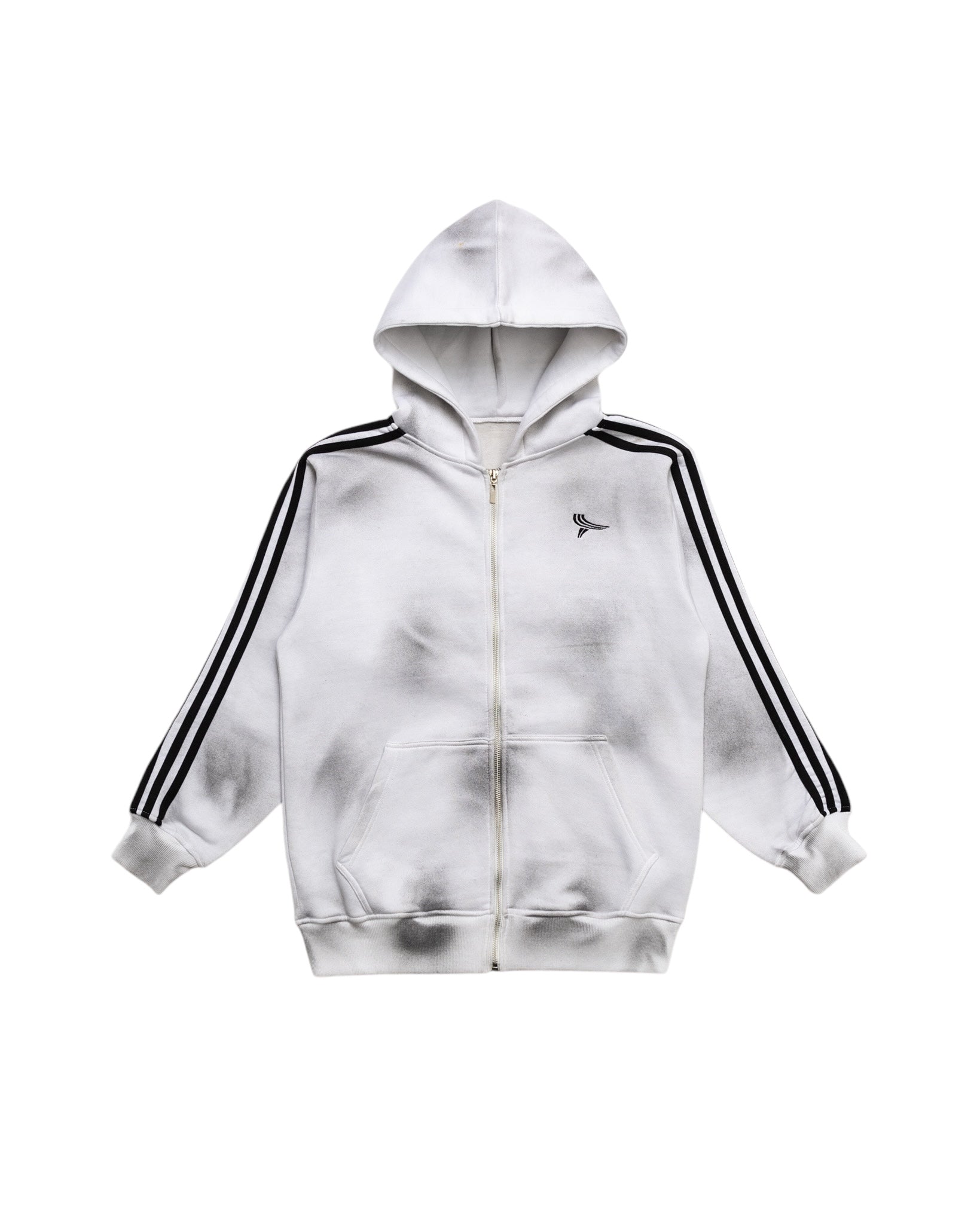 Dirty Wash 5-Stripe Logo Zip-Up