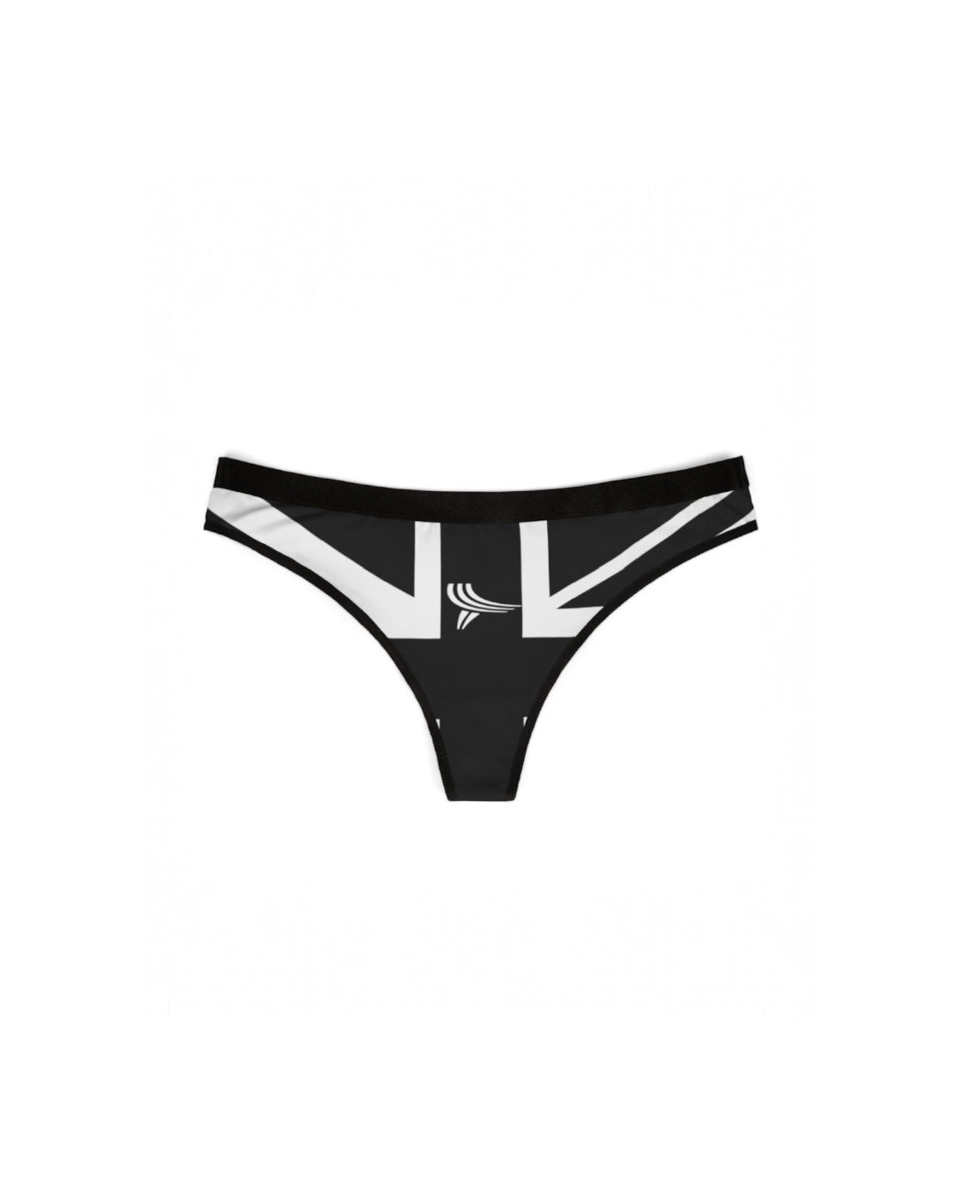 Black/White UK Logo Thong