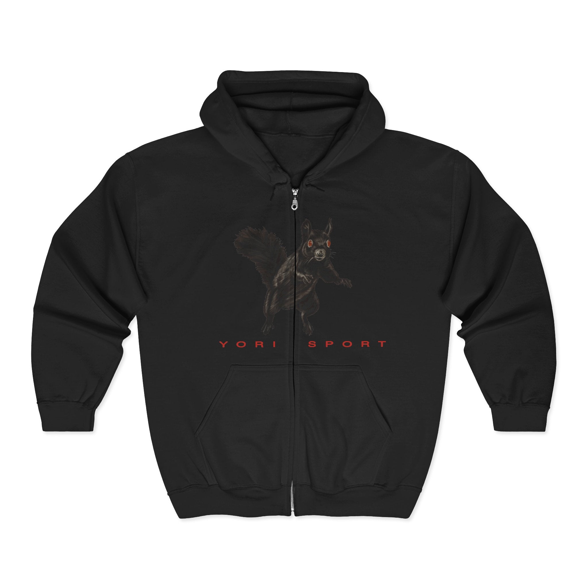 Black Squirrel Zip-Up