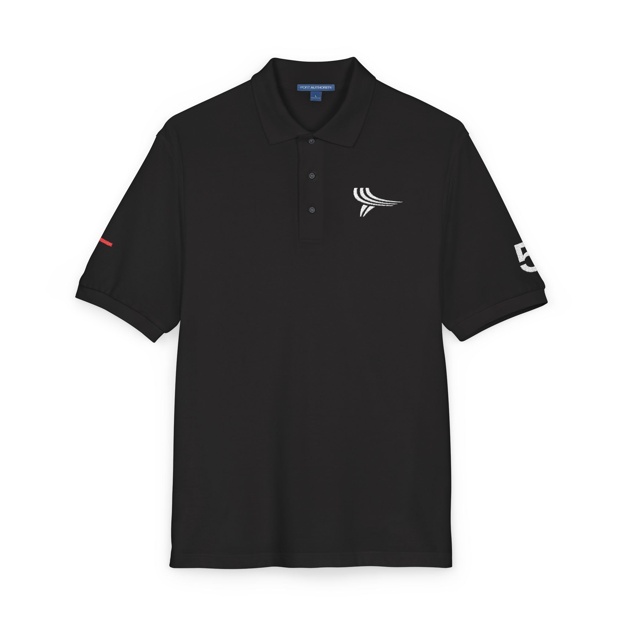 Yori Sport Breast Logo Polo (Black) (hover)