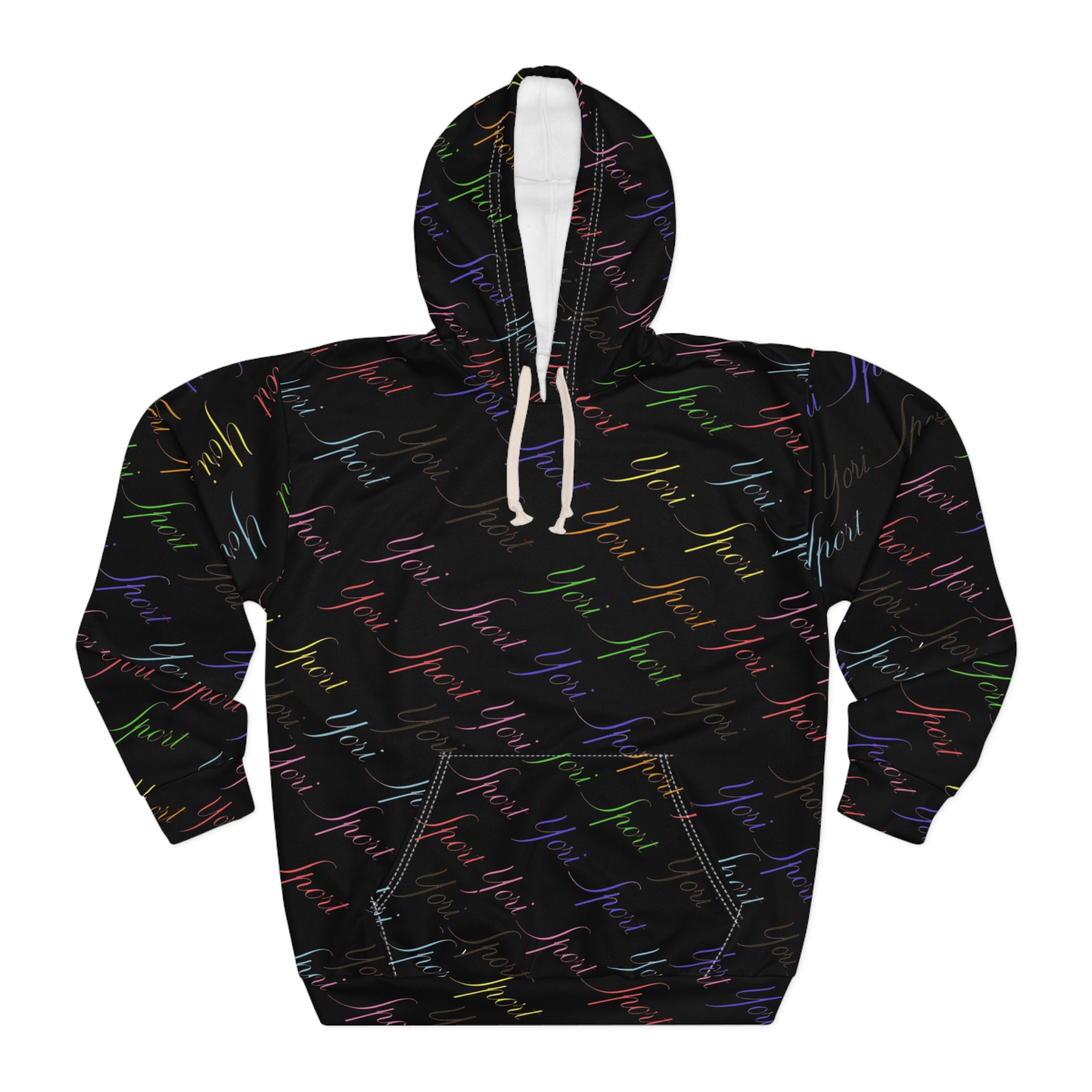 Yori Monogram Hoodie Black