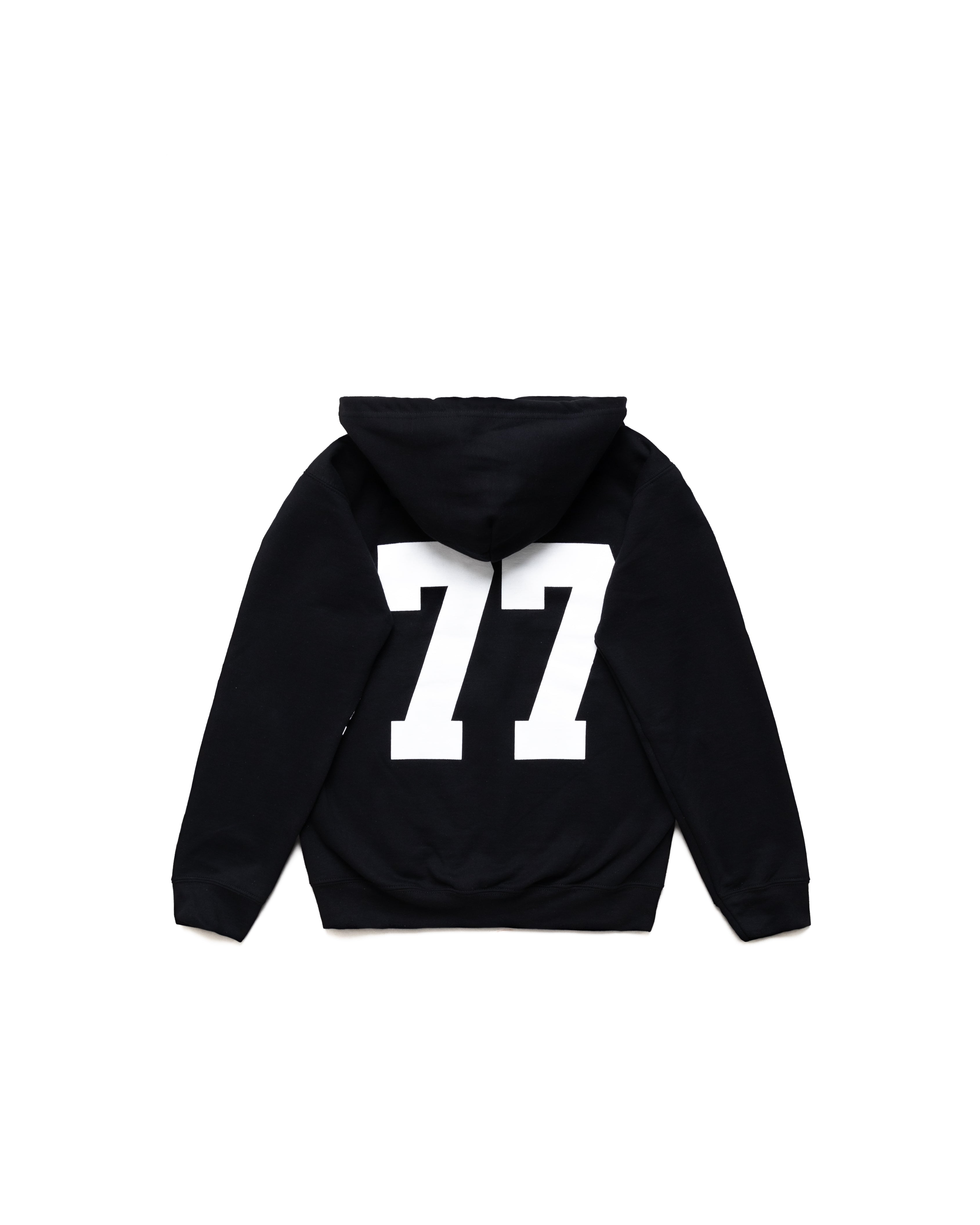 Yori Mainline Text Zip-up (black/white) (hover)