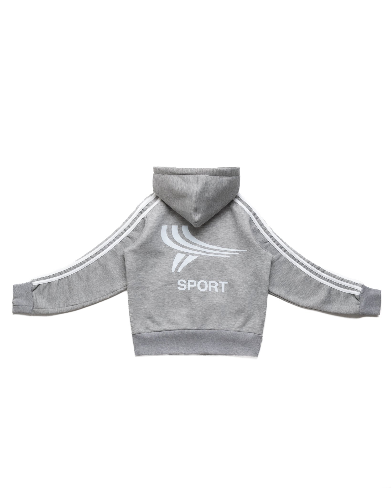 YSWW 5stripe zip-up (grey melange) (hover)