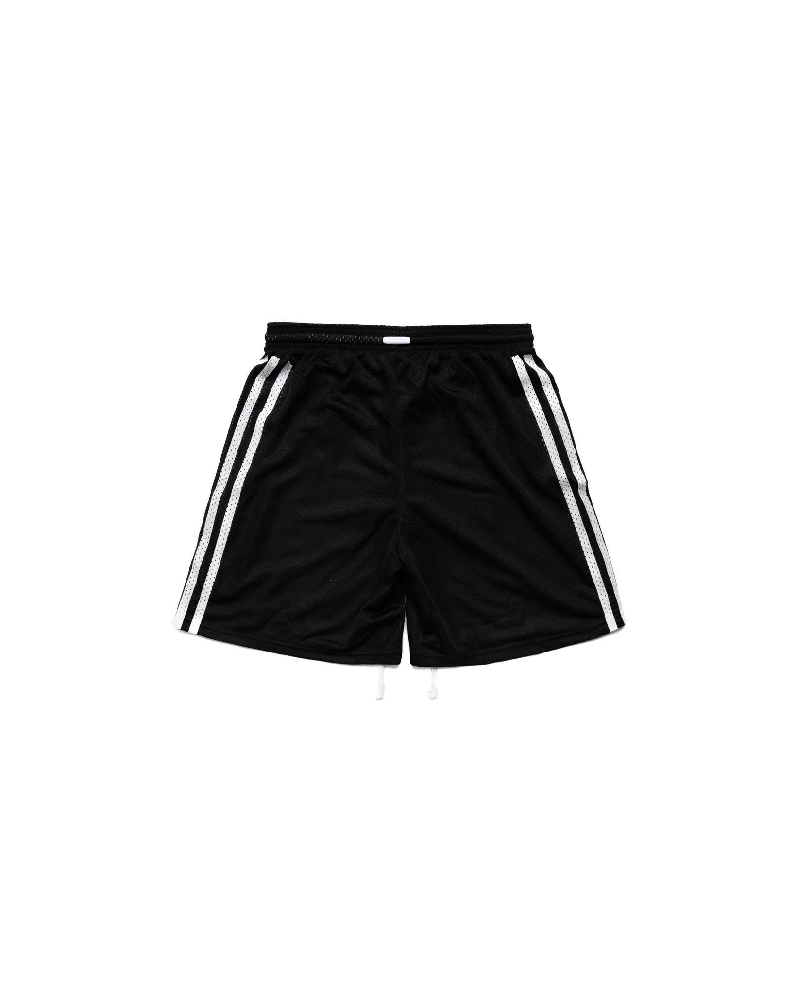 Yori Sport Print 5-Stripe Mesh Shorts (Black) (hover)