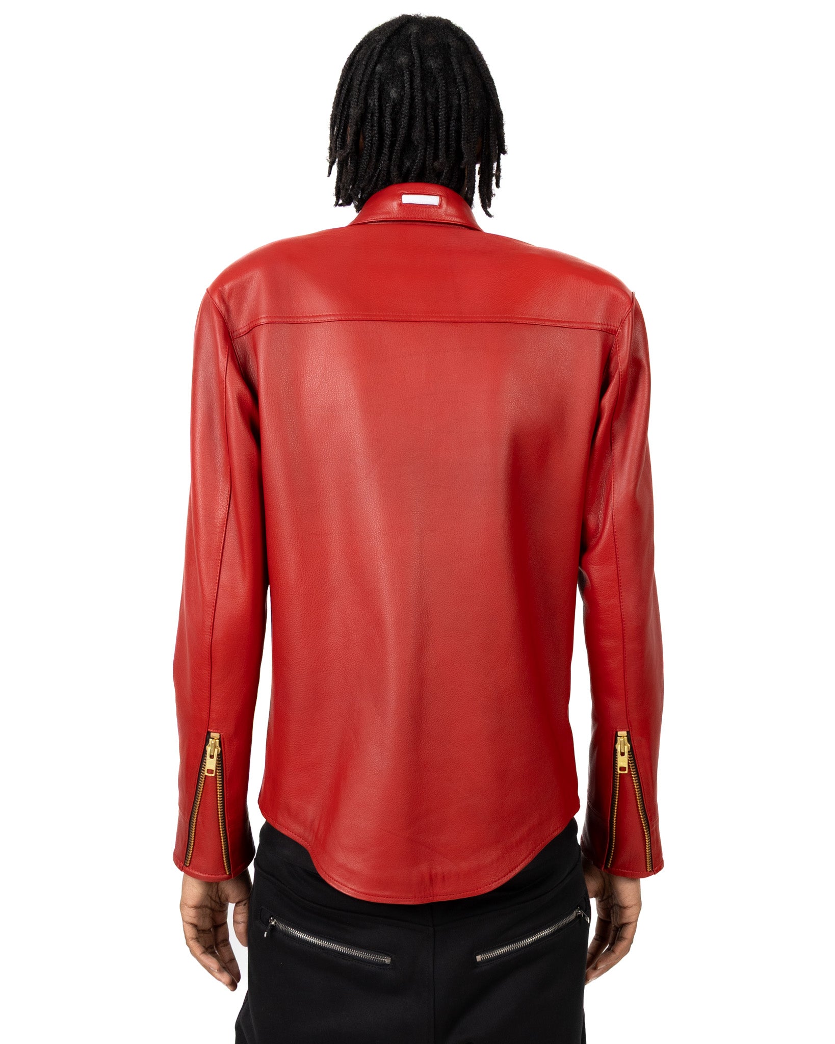 Yori Mainline Leather Jacket (Red) (hover)