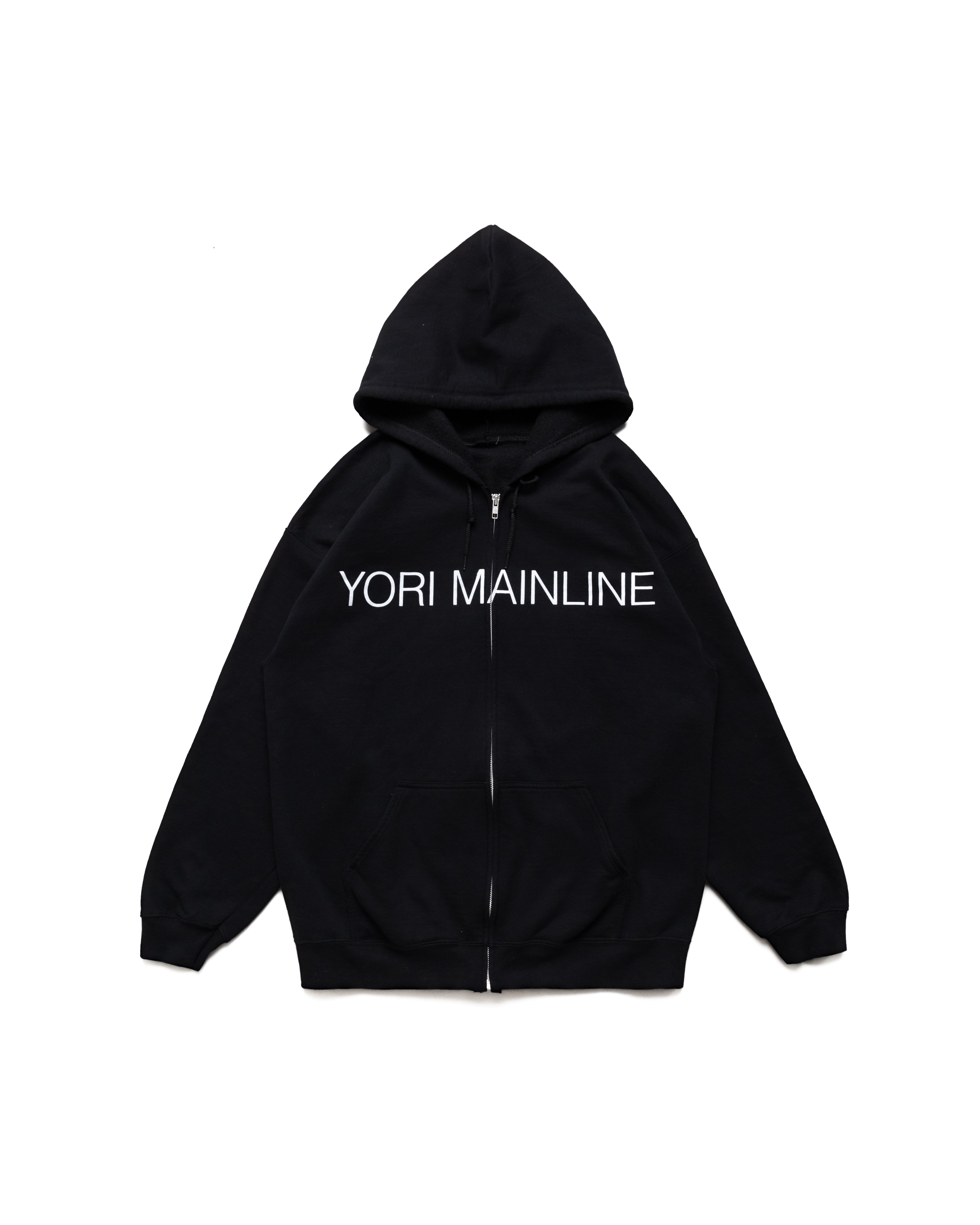 Yori Mainline Text Zip-up (black/white)