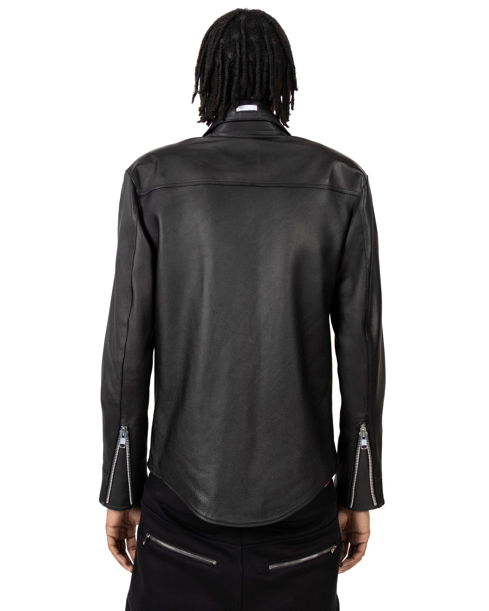 Yori Mainline Leather Jacket (Black) (hover)