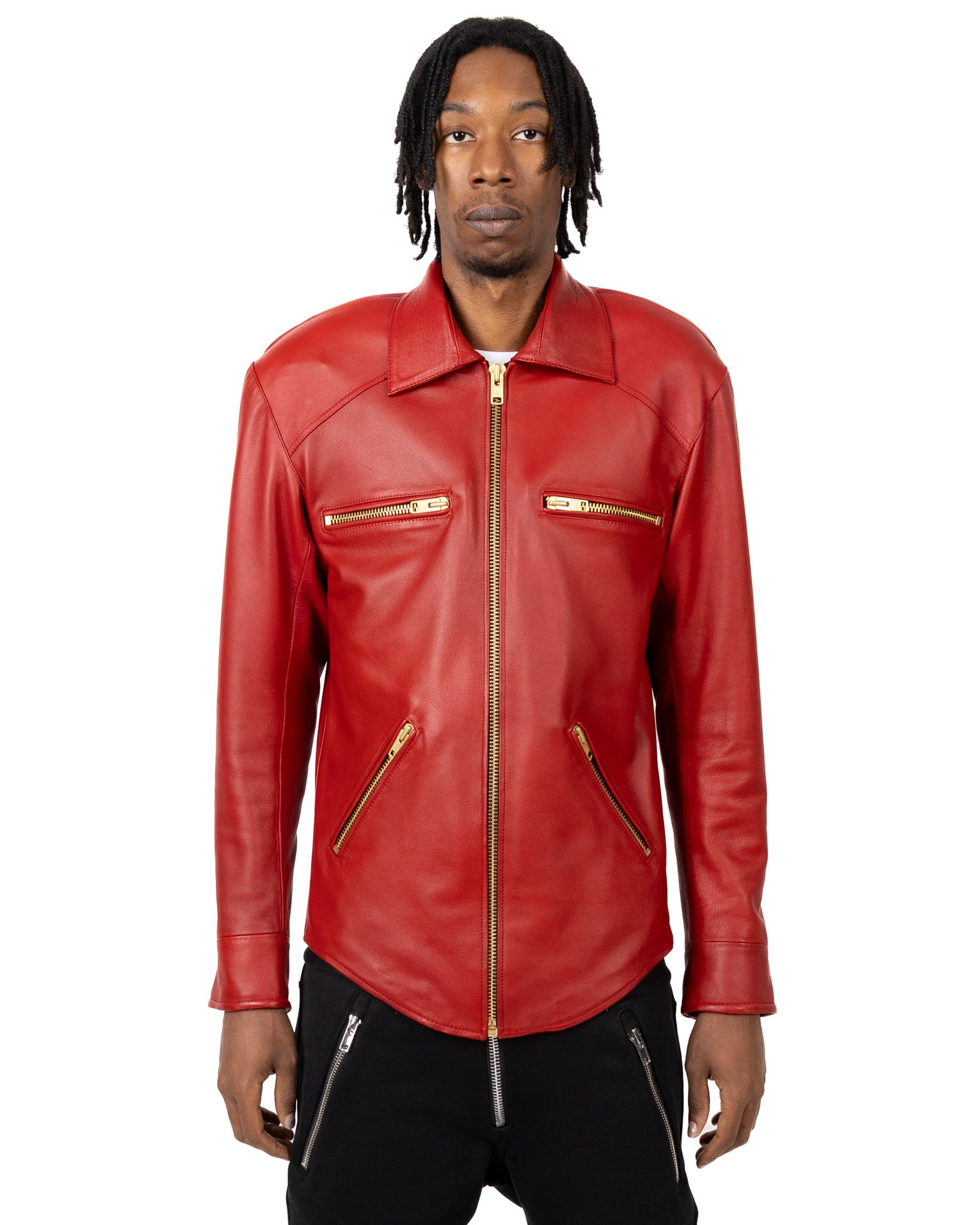 Yori Mainline Leather Jacket (Red)