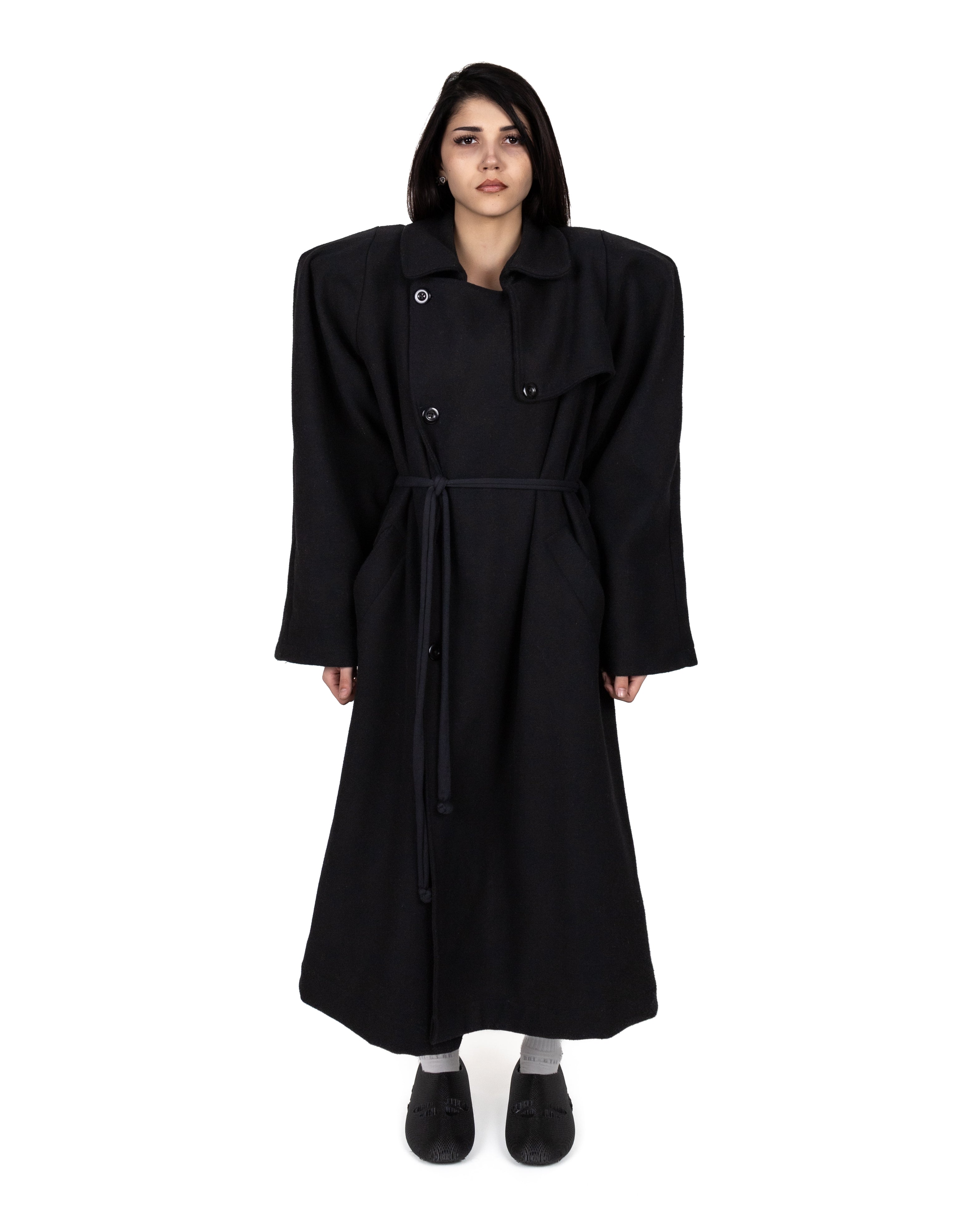 Mainline double padded trench coat