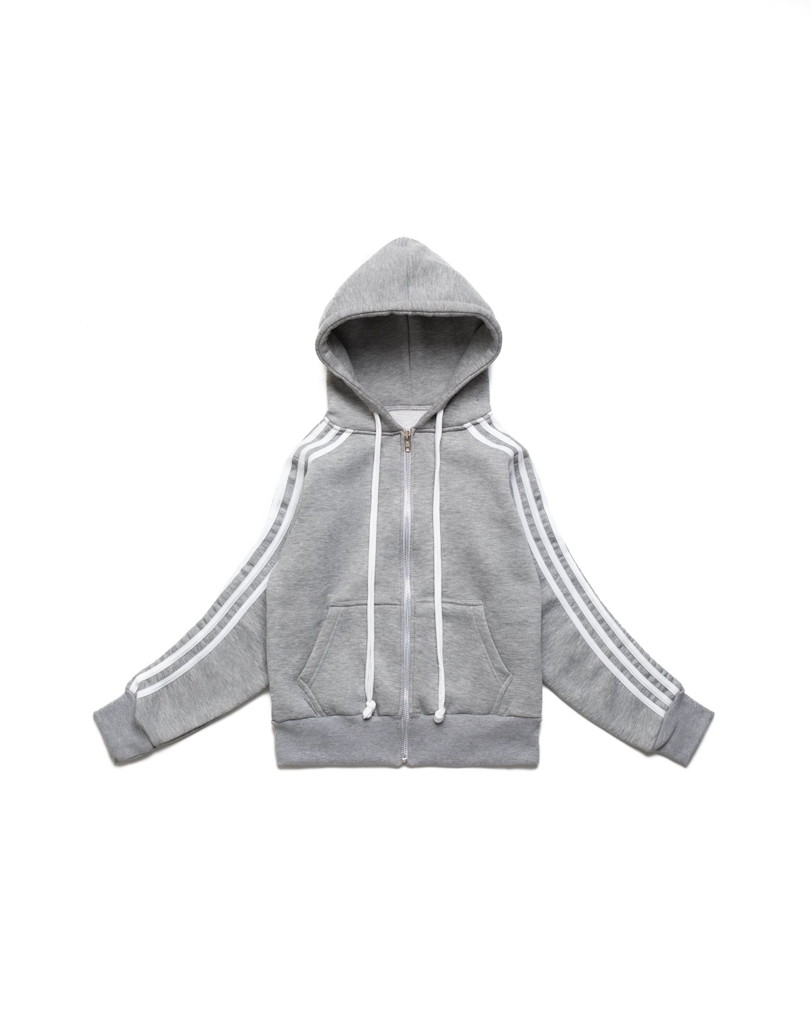 YSWW 5stripe zip-up (grey melange)