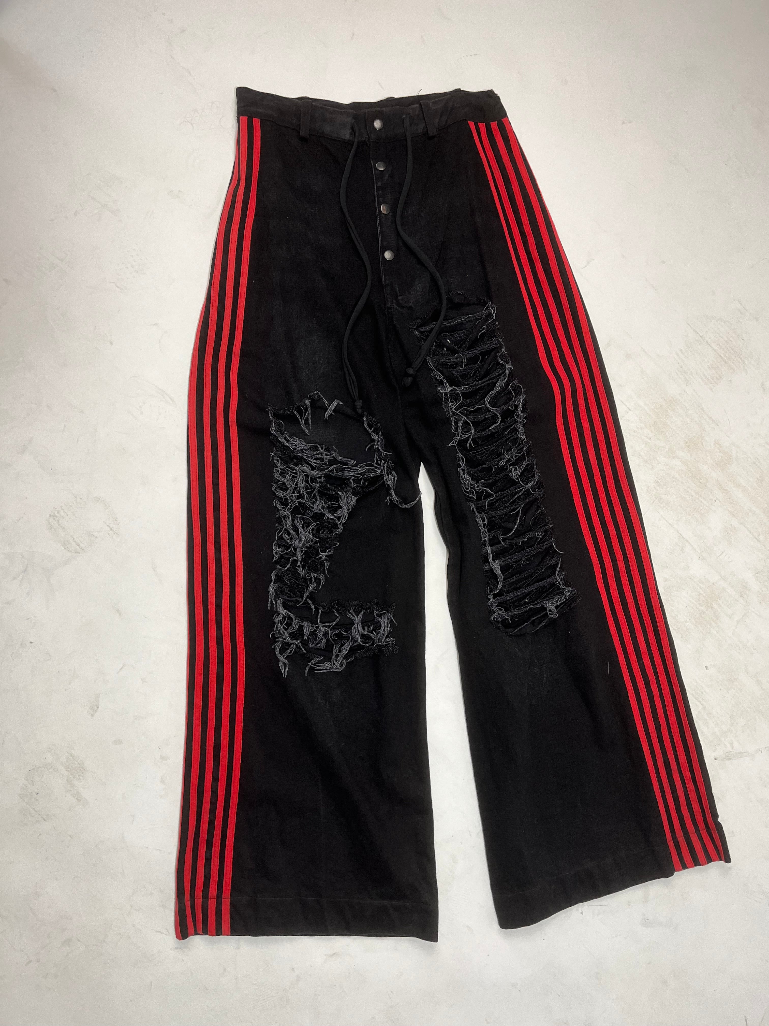 Black / red 5stripe denim red / black 5stripe denim