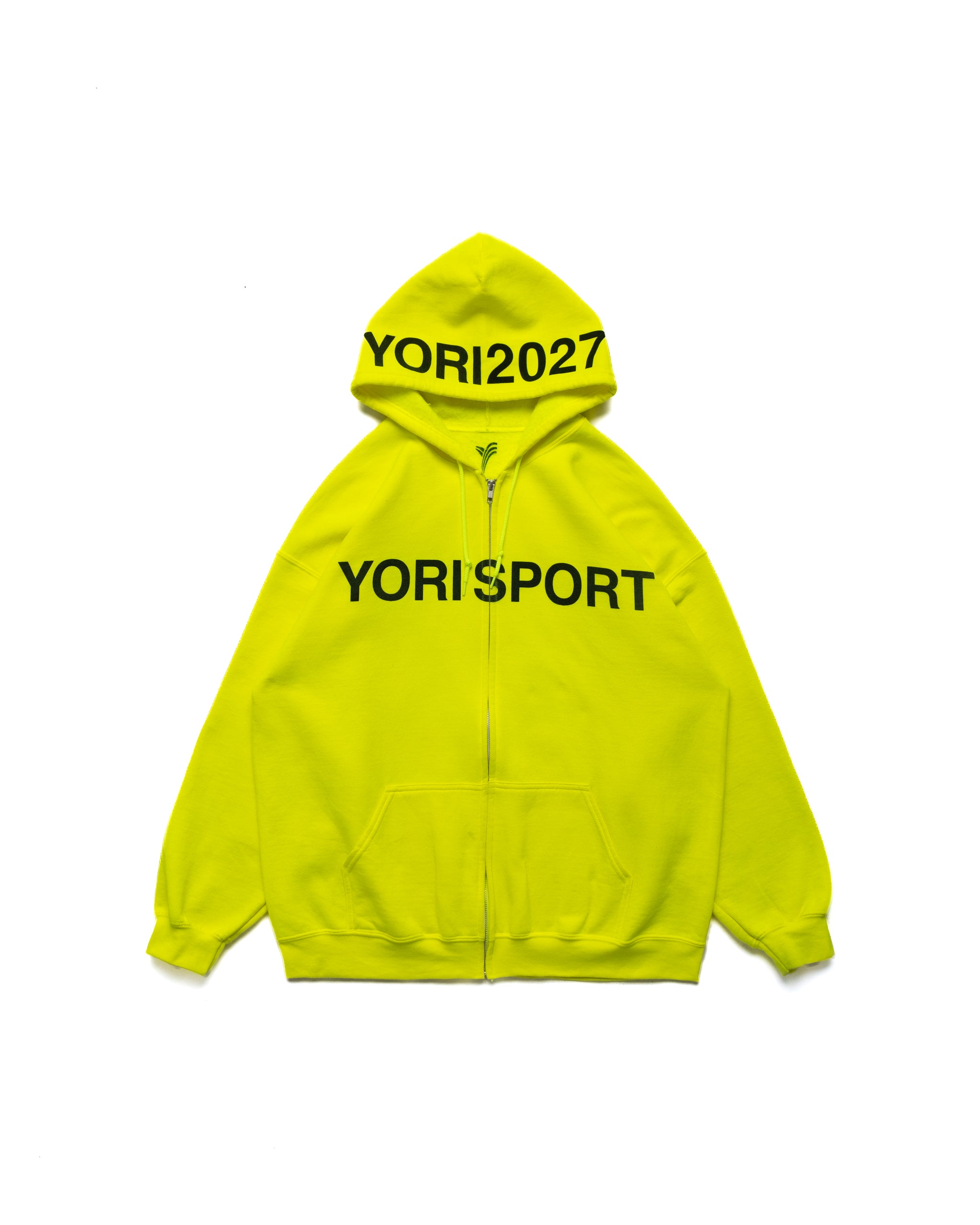 Yori Sport Text Zip-up (Safety Green/Black)