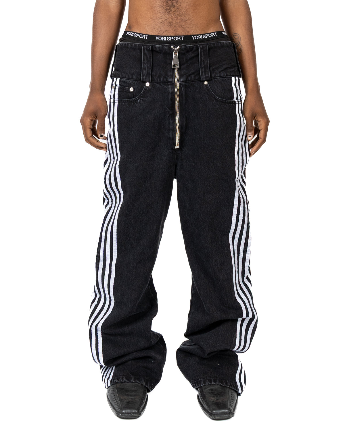 Wide Waistband 5stripedenim | YORI