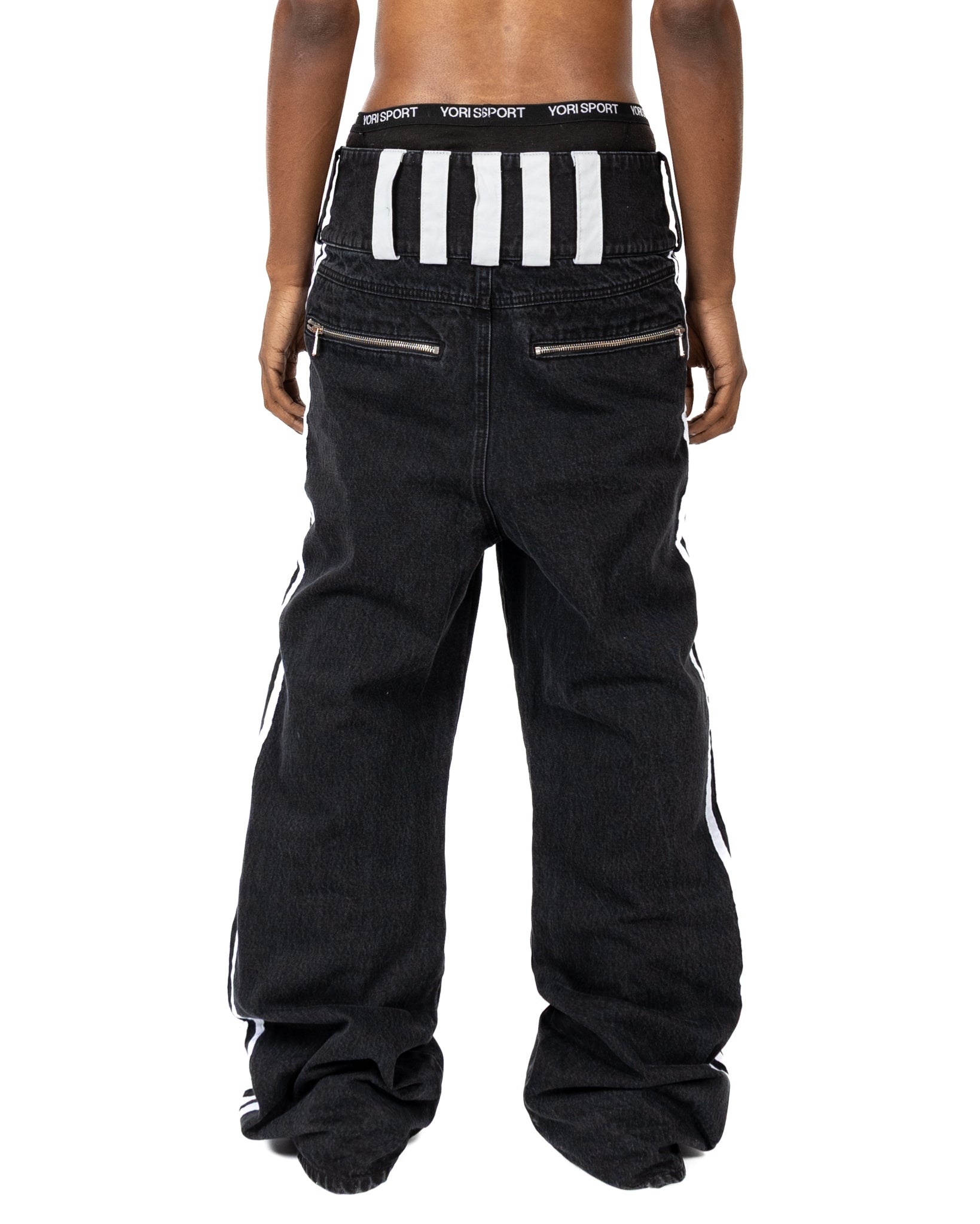 Wide Waistband 5stripedenim (hover)