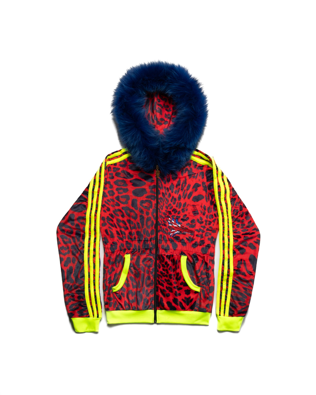 UK Cheetah 5-Stripe Zip-Up (Red) | YORI