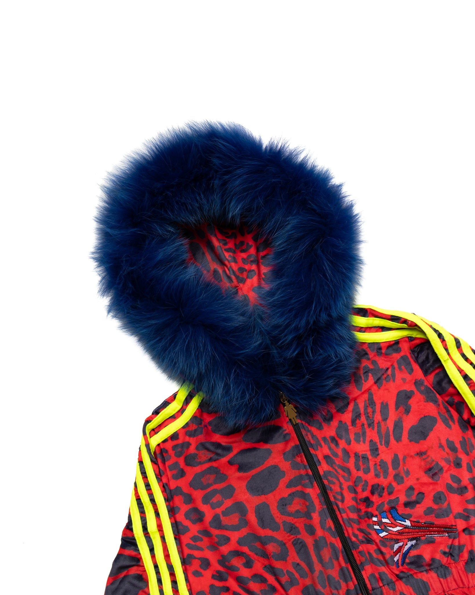 UK Cheetah 5-Stripe Zip-Up (Red) (hover)