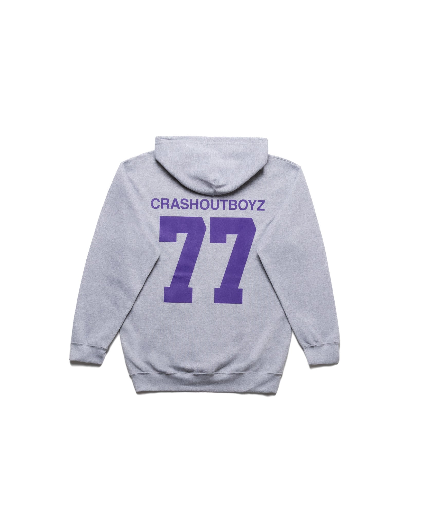 Yori Sport x CRASHOUTBOYZ Text Zip-up (Grey/Purple (hover)