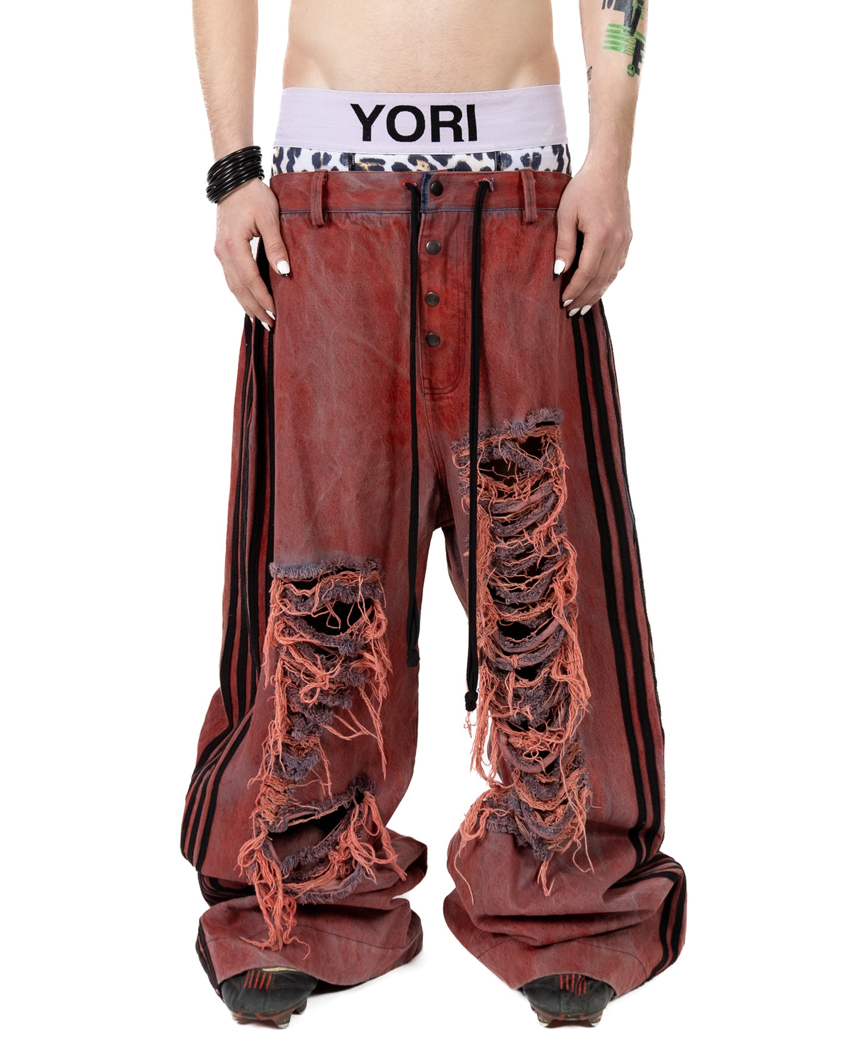 5-Stripe Denim (Red/Black) | YORI
