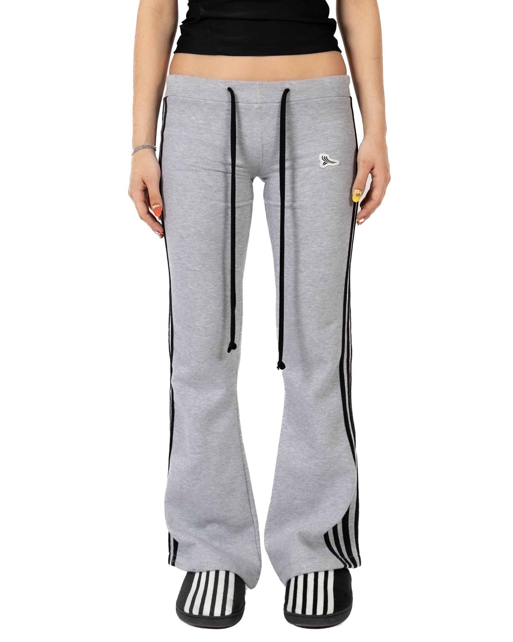 YSWW 5stripe butt crack sweatpant  (grey melange) (hover)