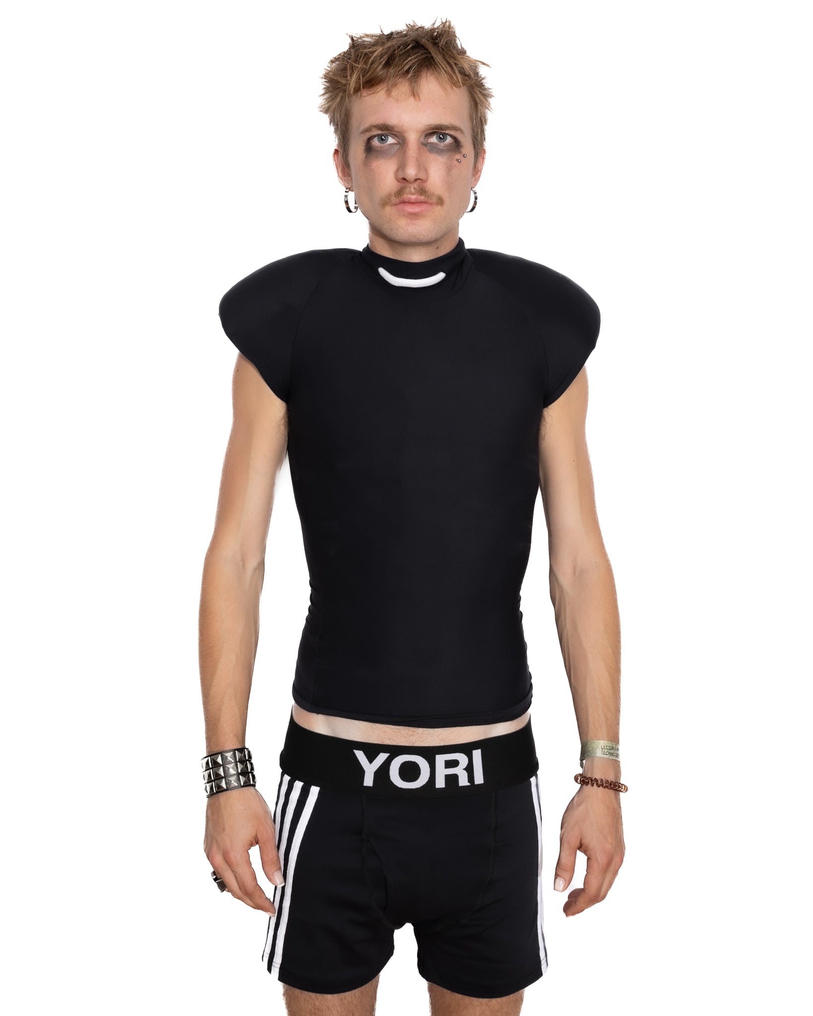 Yori Sport Mens Short Sleeve Shoulder Pad Top