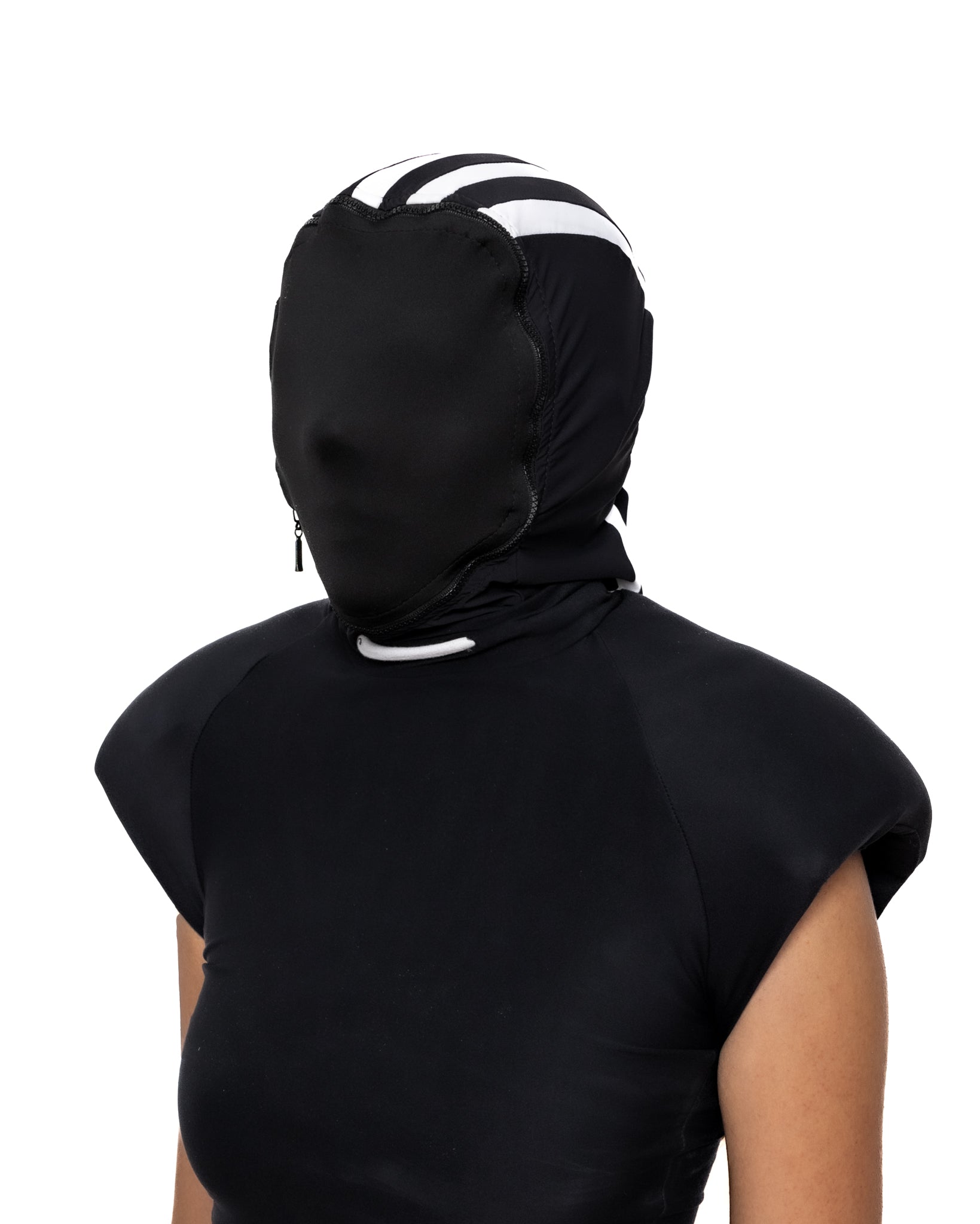 Yori Sport 5Stripe Zip-Off Mask (Black/White)