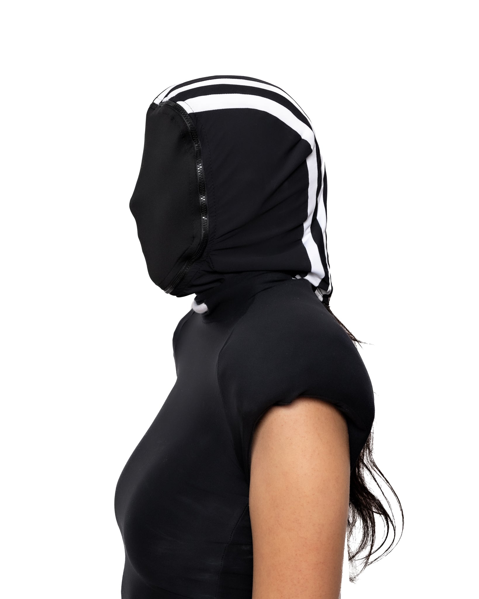 Yori Sport 5Stripe Zip-Off Mask (Black/White)