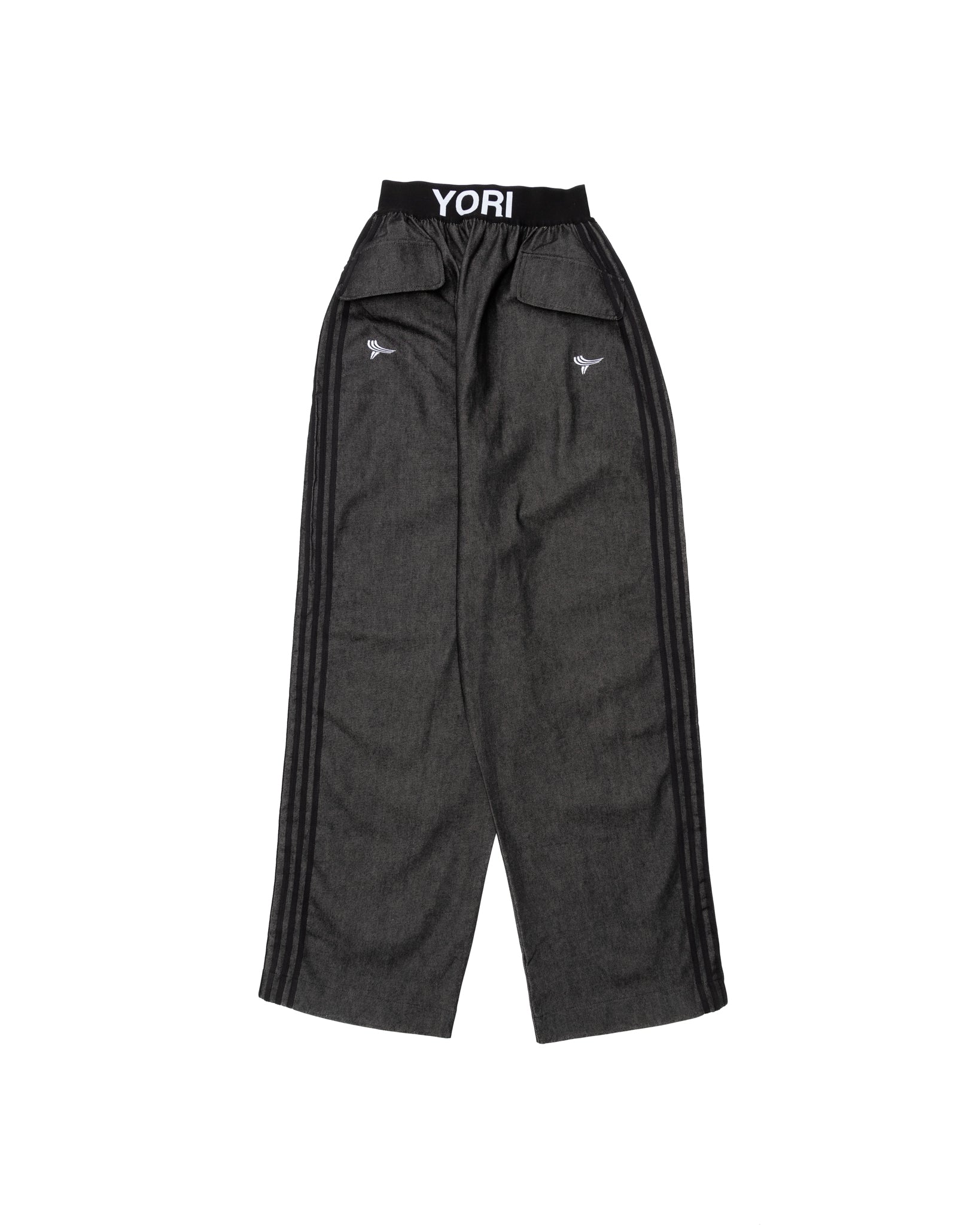 Yori Sport 5-Stripe Double Logo Elastic Denim