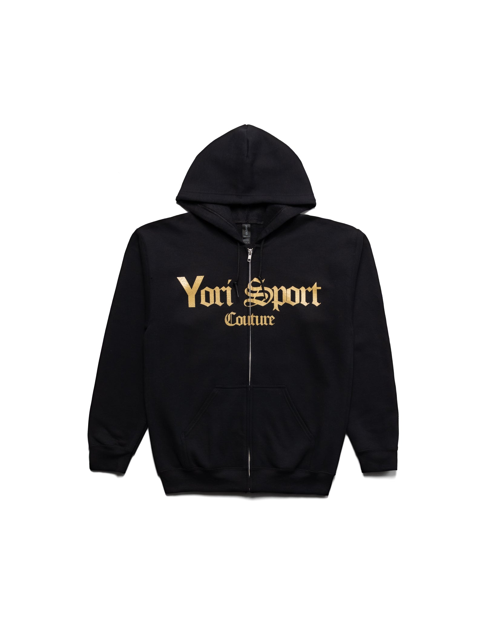 Yori Sport Couture Zip-Up (Black/Gold)