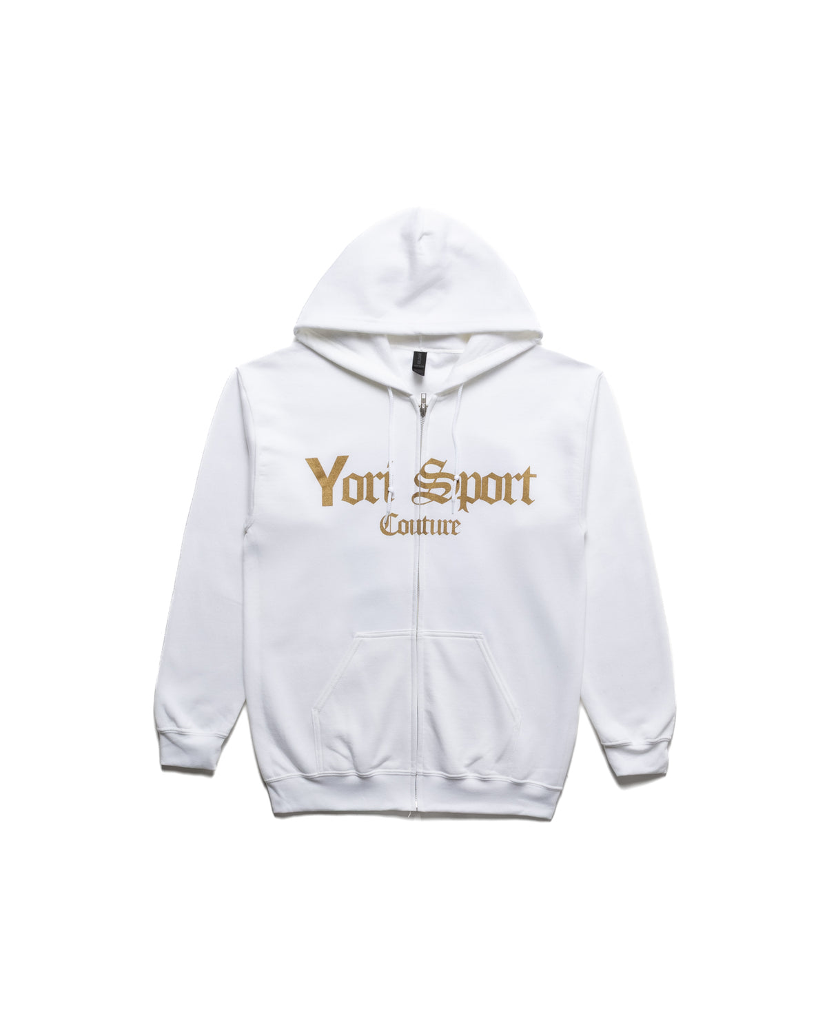 Yori Sport Couture Zip-Up (White/Gold) | YORI