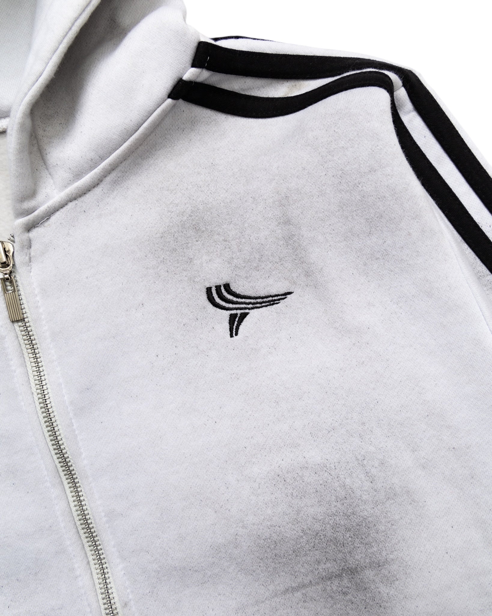 Dirty Wash 5-Stripe Logo Zip-Up