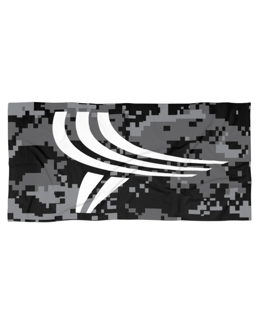 Black Logo Beach Towel