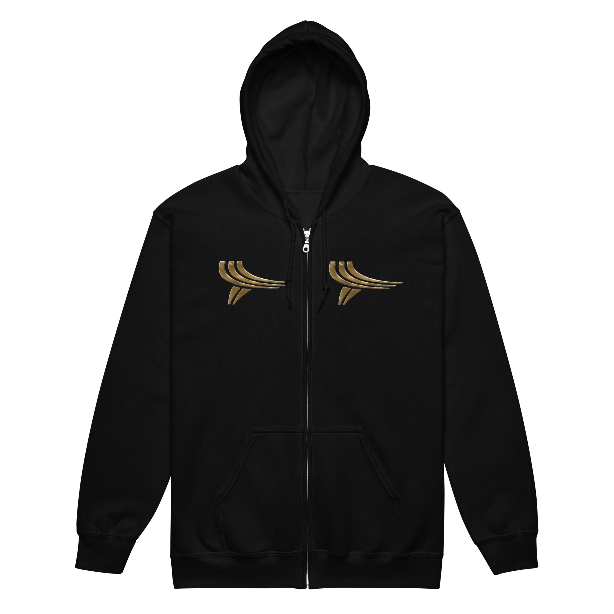 Gold 3D Logo Zip-Up